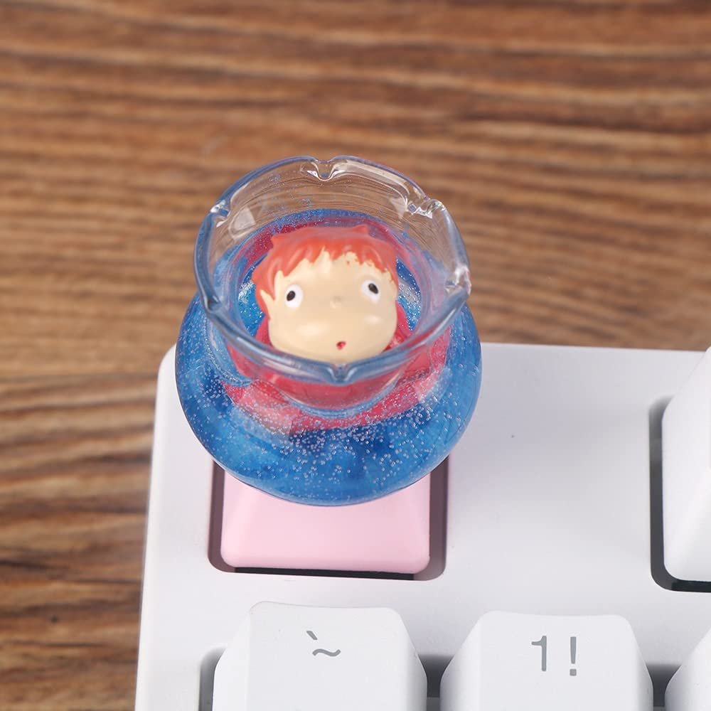 1pc Handmade DIY Key cap Personality Mechanical Gaming Keyboard Keycap For Esc Cartoon modeling keycaps (Color : Green)