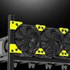 8 GPU Aluminum Stackable Open Air Mining Computer Frame Rig Ethereum Veddha with 7 Fans view 4