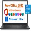 Dell 2024 Inspiron 15 Business Laptop, Free Microsoft Office 2021 with Lifetime License, 15.6" FHD 1920 x 1080, Intel 10-Core i5-1235U, 16GB DDR4 RAM, 2TB PCIe SSD, Windows 11 Pro, Black view 1
