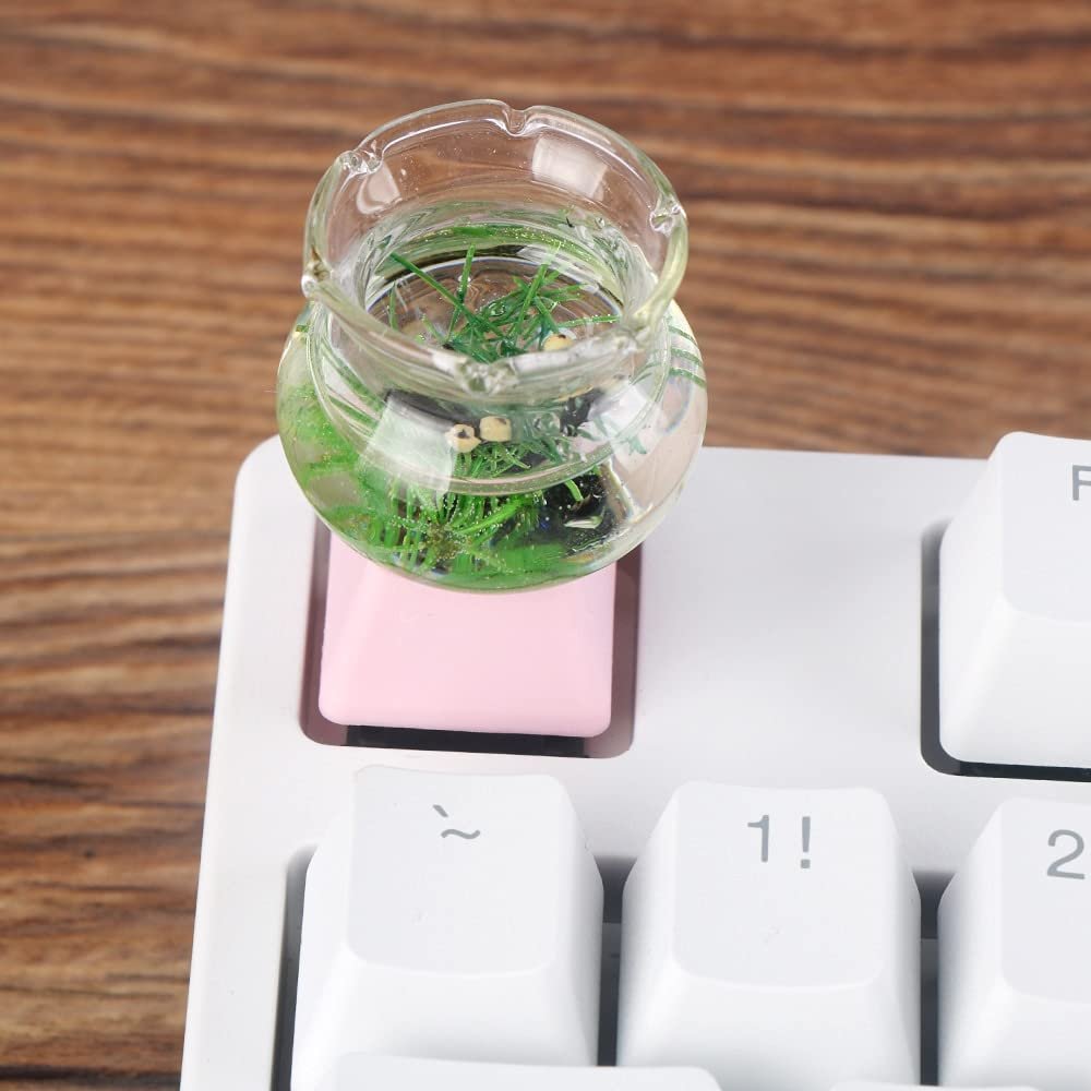 1pc Handmade DIY Key cap Personality Mechanical Gaming Keyboard Keycap For Esc Cartoon modeling keycaps (Color : White)