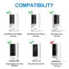2Pack Adhesive Wall Mount for Ring Stick Up Cam & Ring Outdoor Cam Plus, 360 Degree Adjustable Screwless Bracket for Your Surveillance Camera, 2 Ways Installation Without Drilling view 2