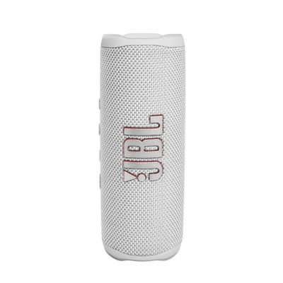 JBL Flip 6 - Portable Bluetooth Speaker, powerful sound and deep bass, IPX7 waterproof, 12 hours of playtime, JBL PartyBoost for multiple speaker pairing for home, outdoor and travel (White)