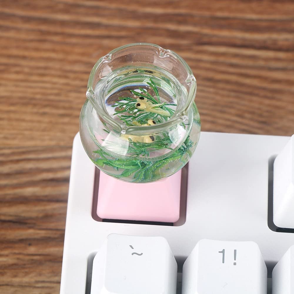 1pc Handmade DIY Key cap Personality Mechanical Gaming Keyboard Keycap For Esc Cartoon modeling keycaps (Color : Pink)