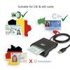 ACT eID Card Reader Belgium, USB Chip Card Reader, Not for ID App 2, Power LED Status - AC6015 view 3