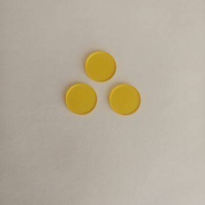 3 pieces 17 x 1.5 mm 510 nm IR Longgaspass filter golden yellow optical glass JB510 GG515.