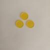 3 pieces 17 x 1.5 mm 510 nm IR Longgaspass filter golden yellow optical glass JB510 GG515. view 1