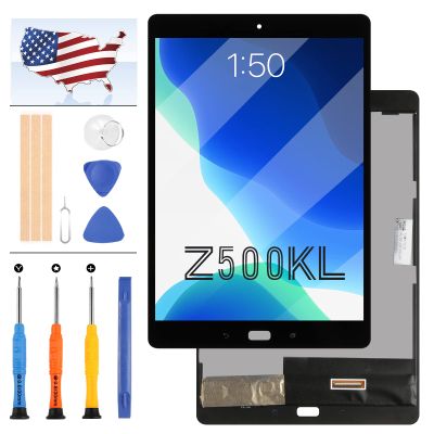 for Z500KL P001 Screen Replacmenet for ASUS ZenPad 3S 10 Z500KL P001 LCD Display Matrix Touch Panel Digitizer Sensor Tablet Assembly Repair Parts Kits +Tools (Black)