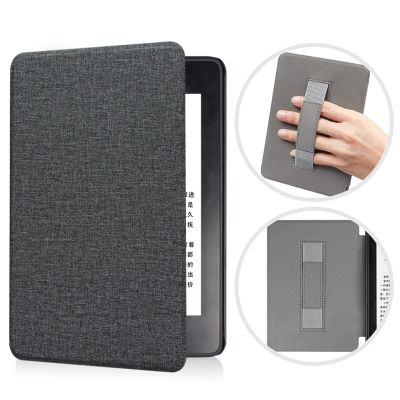 ALMIGHTY Fabric Case with Hand Strap for All-New Kindle 10th Generation 2019 Released, Ultra Thin Cover with Auto Wake/Sleep, Only Suitable for Model J9G29R