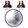 2 in 1 Lighting Reflectors Round Folding Portable 30cm/12inch Camera Photo Reflector Diffuser for Photography Reflector Portrait Still Life Fill Light - Silver & White view 3