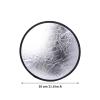 2 in 1 Lighting Reflectors Round Folding Portable 30cm/12inch Camera Photo Reflector Diffuser for Photography Reflector Portrait Still Life Fill Light - Silver & White view 4