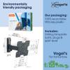 Vogel's Comfort TVM 3225 Swivelling TV Wall Mount for 19-43 Inch TVs Maximum 15 kg Swivel up to 120 Full Motion TV Mount Max. VESA 200 x 200 Universal Compatibility view 4