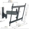 Vogel's TVM 3645 Full-Motion TV Wall Bracket for 40-77 inch TVs, Max. 77 lbs (35 kg), Swivels up to 180, Full-Motion TV Wall Mount, Max. VESA 600x400, Universal Compatibility view 2