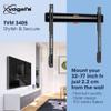 Vogel's TVM 3405 Fixed TV Wall Bracket for 32-77 inch TVs, Max. 110 lbs (50 kg), Flat TV Wall Mount max. VESA 400x400, Universal Compatibility, Distance to The Wall just 0.87 inch view 2