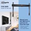 Vogel's TVM 3605 Fixed TV Wall Bracket for 40-100 inch TVs, Max. 165 lbs (75 kg), Flat TV Wall Mount max. VESA 600x400, Universal Compatibility, Distance to The Wall just 0.87 inch view 2