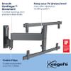 Vogel's TVM 3665 full-motion OLED TV wall bracket for 40-77 inch TVs, Max. 77 lbs (35 kg), Swivels up to 180, Full-Motion OLED TV wall mount, Max. VESA 600x400, Universal compatibility view 3