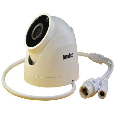Ansice Indoor 4MP PoE IP Camera Metal Dome Network Camera 4.0 MP PoE Infrared Night Vision CCTV Camera Wide Angle 2.8mm Lens POE IP Security System Surveillance