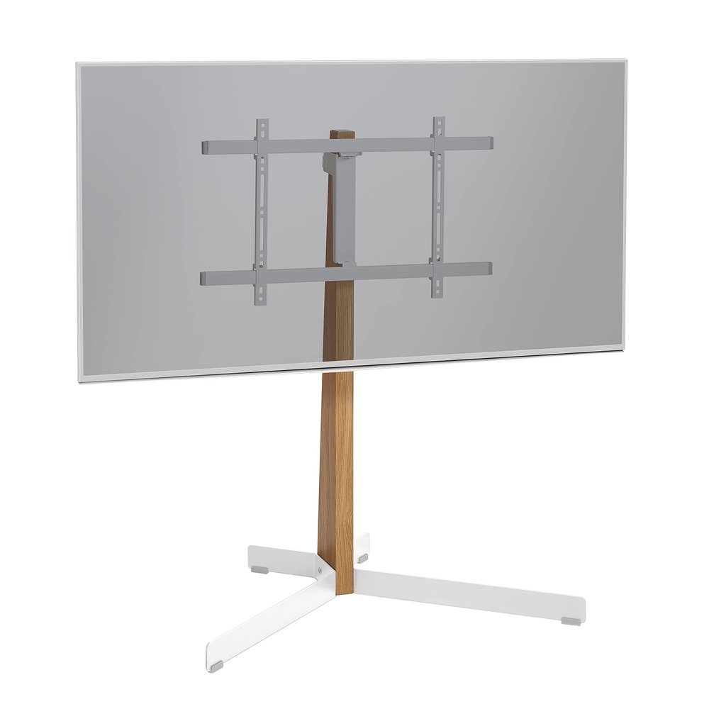 TVS 3695 FLOORSTAND OAK & STEEL White