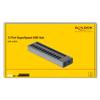 Delock 63738 USB 3.2 Gen 1 (3.1 Gen 1) Type-B 5000 Mbit/s Grey Aluminium USB Hub with 13 Ports + Switch for Windows, MacOS, Linux and Smartphones view 4
