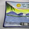 16" RECTANGULAR TALAVERA SINK vessel mexican bathroom handmade ceramic folk art view 2