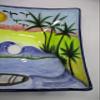 16" RECTANGULAR TALAVERA SINK vessel mexican bathroom handmade ceramic folk art view 3