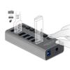 Delock External SuperSpeed USB Hub with 7 Ports + Switch view 2