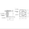 LL902 Stainless Steel Lock Latch (2" Long x 3/8" Offset cam) view 2