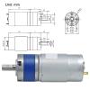 YWBL-WH DC Geared Motor 12V D Shaft Carbon Brush Magnetic Speed Reduction Gear Motor (230RPM), Geared Motor view 2