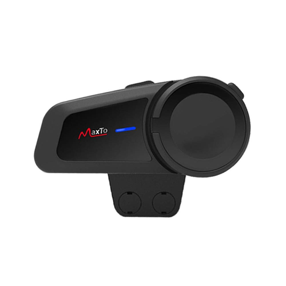 Real-Time Group Intercom Helmet Bluetooth Headset Noise Reduction Motorcycle Helmet Headset Handsfree Stereo Music and Vioce Dial Support Connect to Any Bluetooth Headset for Intercom