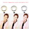 10" Selfie Ring Light with Tripod Stand & Flexible Phone Holder,Dimmable Desktop Camera Beauty Circle Lights for Live Stream/Makeup/YouTube Video/TikTok/Photography,Compatible with iPhone/Audroid. view 2
