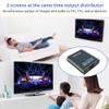 HDMI Splitter HDMI Switch 1 Input 2 Output,2 Ports HDMI Hub Support 4K@30Hz Ultra HD Resolution,Compatible for Box PS4 HDTV DVD Projector view 2