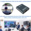 HDMI Splitter HDMI Switch 1 Input 2 Output,2 Ports HDMI Hub Support 4K@30Hz Ultra HD Resolution,Compatible for Box PS4 HDTV DVD Projector view 3