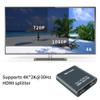 HDMI Splitter HDMI Switch 1 Input 2 Output,2 Ports HDMI Hub Support 4K@30Hz Ultra HD Resolution,Compatible for Box PS4 HDTV DVD Projector view 4