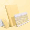 AnMengXinLing Keyboard Case for iPad mini 7th(A17 Pro) 2024/Mini 6th Generation with Mouse,Case for iPad mini7/mini6 with Detachable Wireless Keyboard Pencil Holder Slim Smart Cover, Yellow view 2
