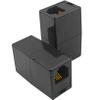 NECABLES 5Pack RJ11 Coupler Phone Line Connector Telephone Cord Adapter RJ11 6P4C Female to Female for Landline Phone and Fax Black view 2