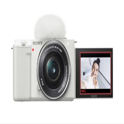 Sony - Alpha ZV-E10 Mirrorless Vlog Camera - Body Only - White (Renewed)