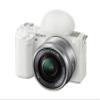 Sony - Alpha ZV-E10 Mirrorless Vlog Camera - Body Only - White (Renewed) view 2