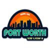 Squiddy Fort Worth Texas City Skyline - Vinyl Sticker Decal for Phone, Laptop, Water Bottle (3" Wide) view 1