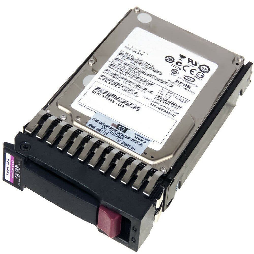 72GB 10K SAS 2.5 Hard Drive 375861-B21 434916-001 376597-001