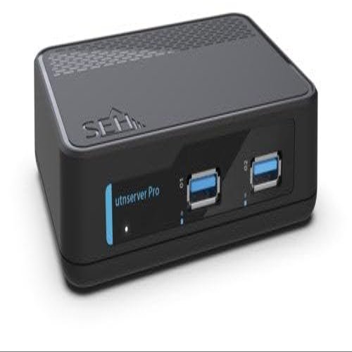 SEH utnserver Pro Print Server Ethernet LAN Black, W127361832 (Ethernet LAN Black)