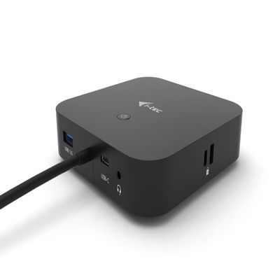 I-TEC USB-C HDMI DP Dock PD100W 2X LCD Dock + CHARGER-C112W