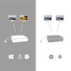 I-TEC USB-C HDMI DP Dock PD100W 2X LCD Dock + CHARGER-C112W view 3