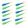 SpeedyFiberTX 6-Pack 15 Meter SC/APC to SC/UPC 3.0mm Simplex Yellow Riser OFNR Fiber Patch Cable, Corning SMF-28 Singlemode 9/125um OS1/OS2 Compatible Ultra Optical Fiber view 1