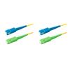 SpeedyFiberTX 2-Pack 200 Feet SC/APC to SC/UPC 3.0mm Simplex Yellow Riser OFNR Fiber Patch Cable, Corning SMF-28 Singlemode 9/125um OS1/OS2 Compatible Ultra Optical Fiber view 1