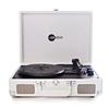 Arkrocket Curiosity Bluetooth Turntable Retro Suitcase 3-Speed Record Player with Built-in Speakers (White) view 1