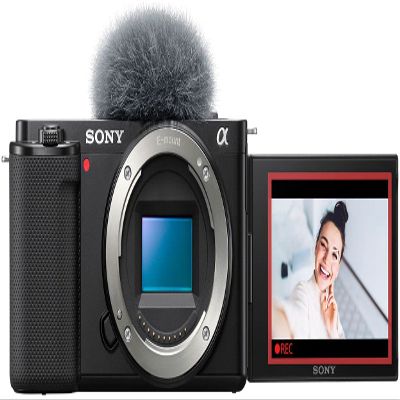 Sony Alpha ZV-E10 - APS-C Interchangeable Lens Mirrorless Vlog Camera - Black (Renewed)
