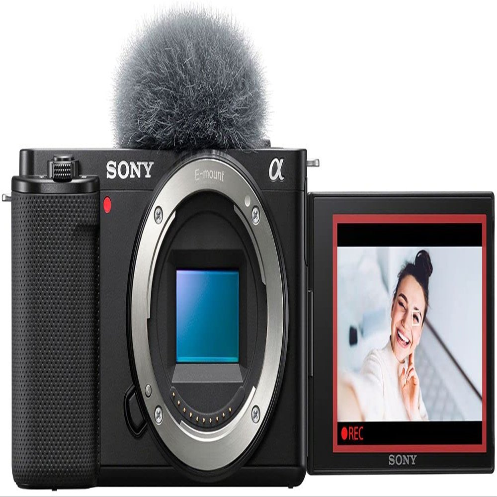 Sony Alpha ZV-E10 - APS-C Interchangeable Lens Mirrorless Vlog Camera - Black (Renewed)