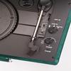 Arkrocket Curiosity Bluetooth Turntable Retro Suitcase 3-Speed Record Player with Built-in Speakers (Dark Green Velvet) view 3