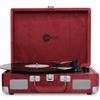Arkrocket Curiosity Bluetooth Record Player Retro Suitcase 3-Speed Vinyl Turntable with Built-in Speakers (Burgundy Velvet) view 1