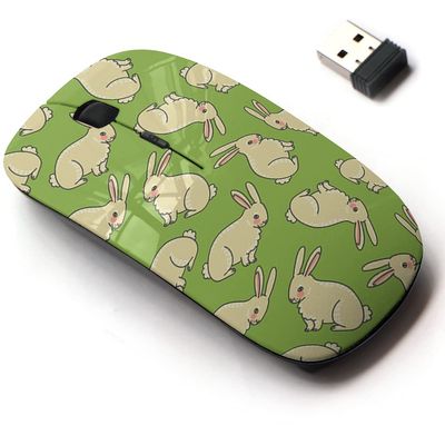 2.4G Wireless Mouse with Cute Pattern Design for All Laptops and Desktops with Nano Receiver - Cute Cartoon
