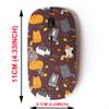 2.4G Wireless Mouse with Cute Pattern Design for All Laptops and Desktops with Nano Receiver - Cartoon Cute Cats view 2